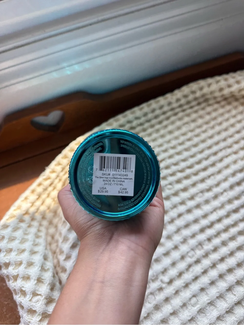 Starbucks Teal 24oz Studded Cold Cup Tumbler